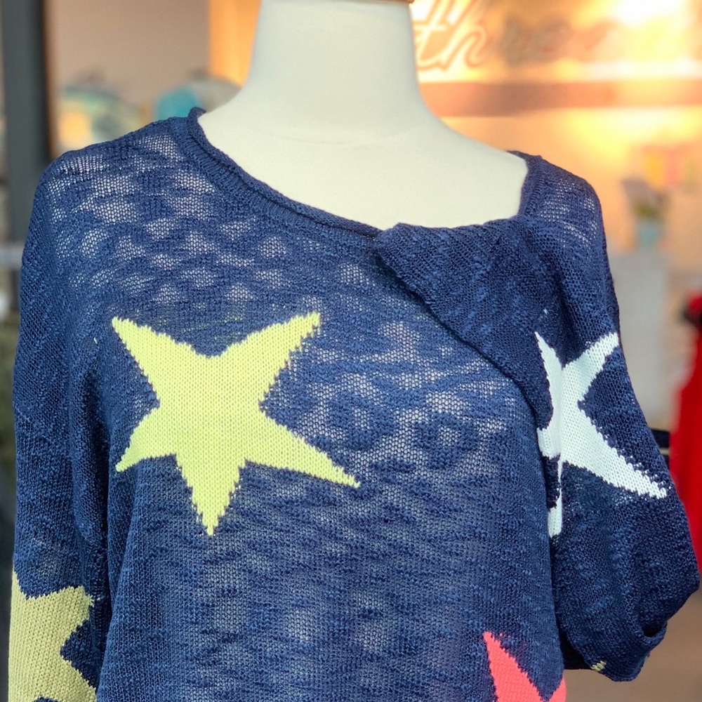 Burnished star sweater by Davi & Dani